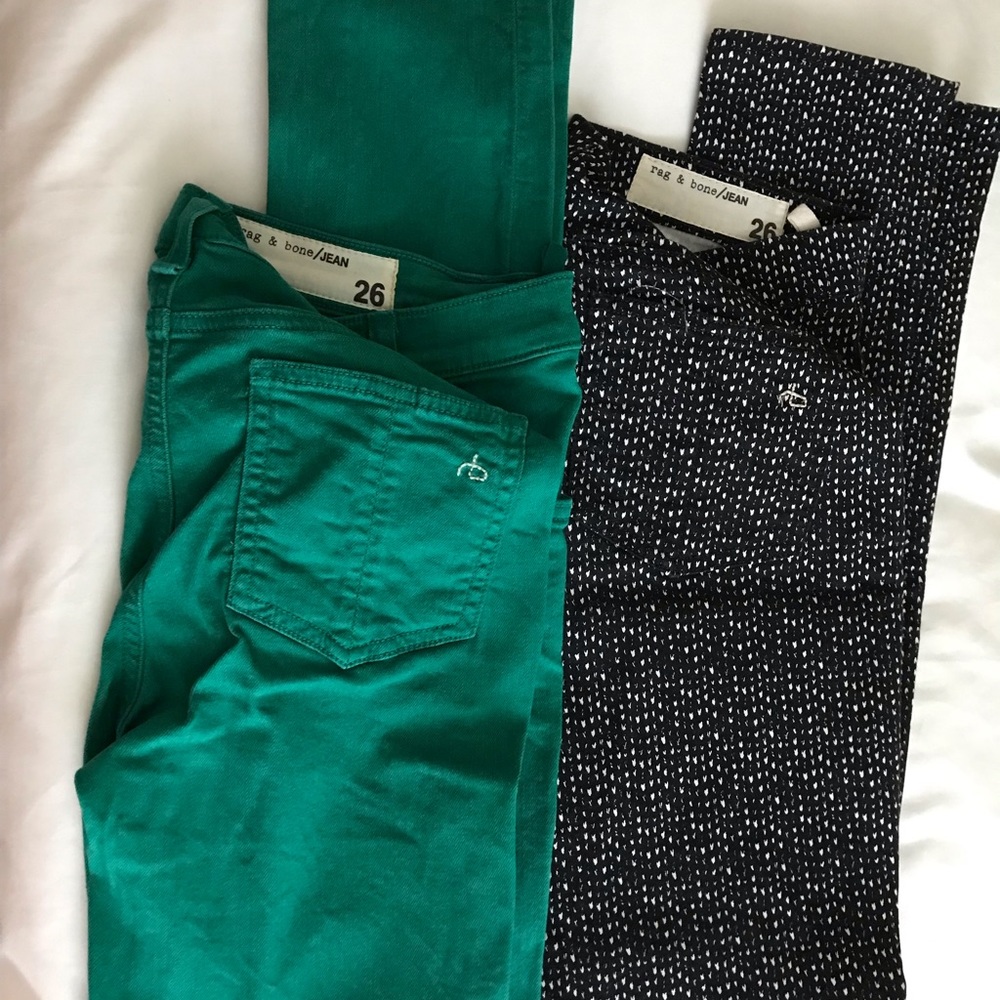 2 pairs of rag and bone jeans
